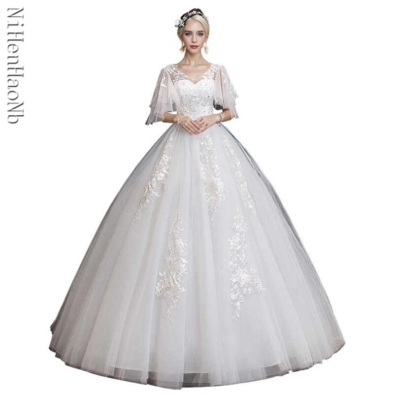 The Main Wedding Dress Female 2024 New Bride French Princess V Neck Light Luxury Bridal Dress