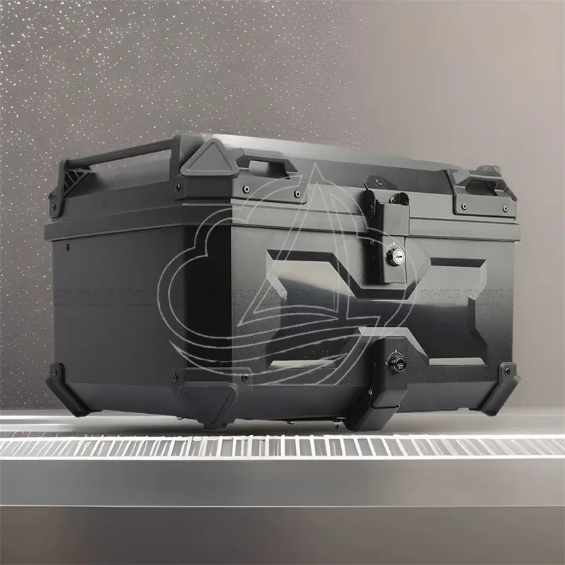 45L High Strength ABS Motorcycle Tail Box Waterproof Quick Release Storage Trunk