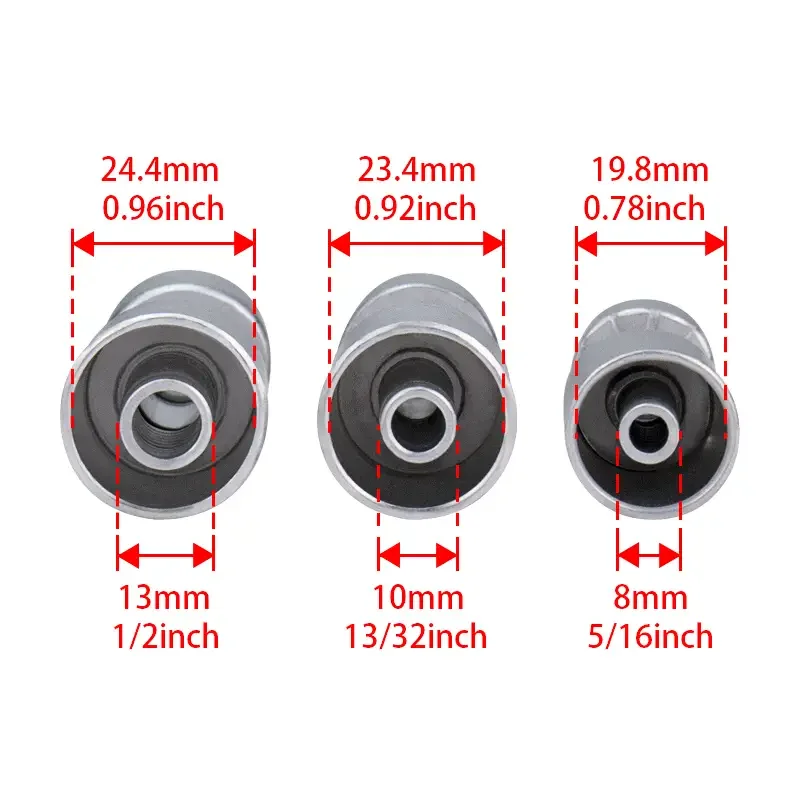 #6 #8 #10 AC Aluminum Fitting Straight Aluminum Beadlock Splice Fitting for A/C Reduced Barrier Hose 3/8 1/2 5/8