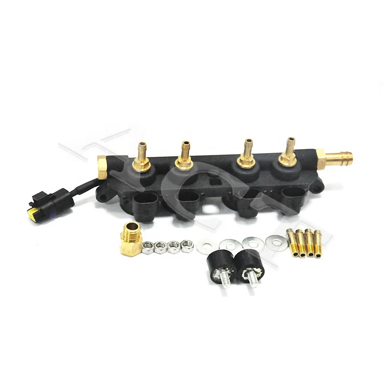 ACT 4 Cylinder Automotive Lpg Cng Conversion Kit Injector Rail Sequential Injection Kit 2ohm CNG/LPG Injector Rail 4cyl