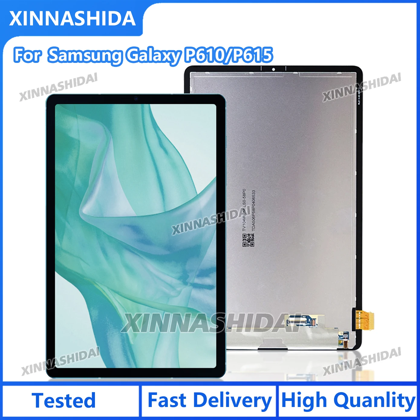 

For Samsung Galaxy Tab S6 Lite 10.4 P610 P615 LCD Screen Display Touch Digitizer Assembly Replacement 100% Tested