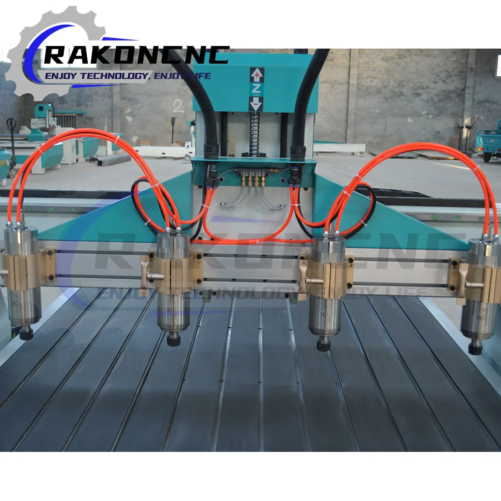 تصميم جديد 3-رئيس 4x8ft 'CNC راوتر 1325 CNC راوتر آلة الحفر 3 محور CNC جهاز توجيه الخشب آلة نحت للبيع #5