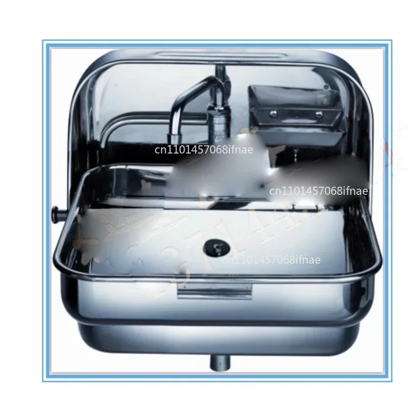 RV Hand Wash Basin Folding Sink Integrated Faucet Boat Yachts Van Camper Trailer Caravan Accessories RV Parts & Accessories