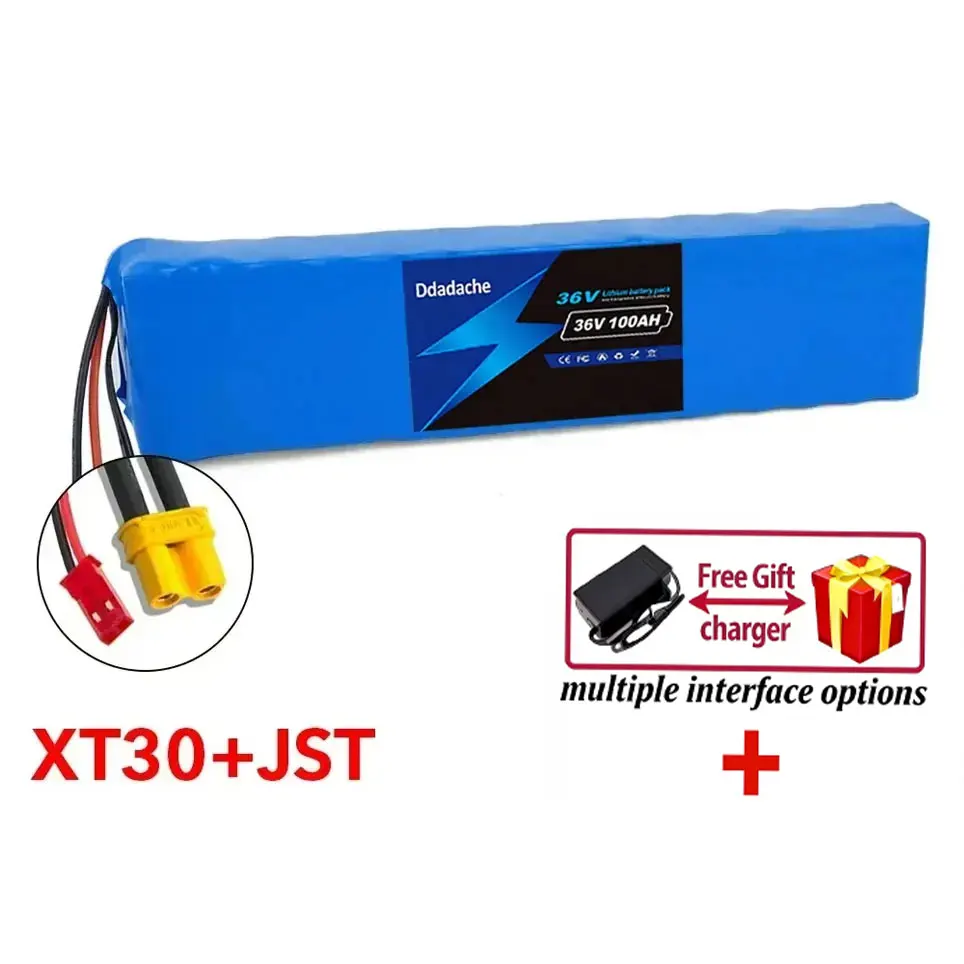 18650 Lithium-Ionen-Akkupack 100Ah 10s3p 36V Akku für FIIDO D1/D2/D2S D4S Faltbares Elektro-Moped Citybike-Akku