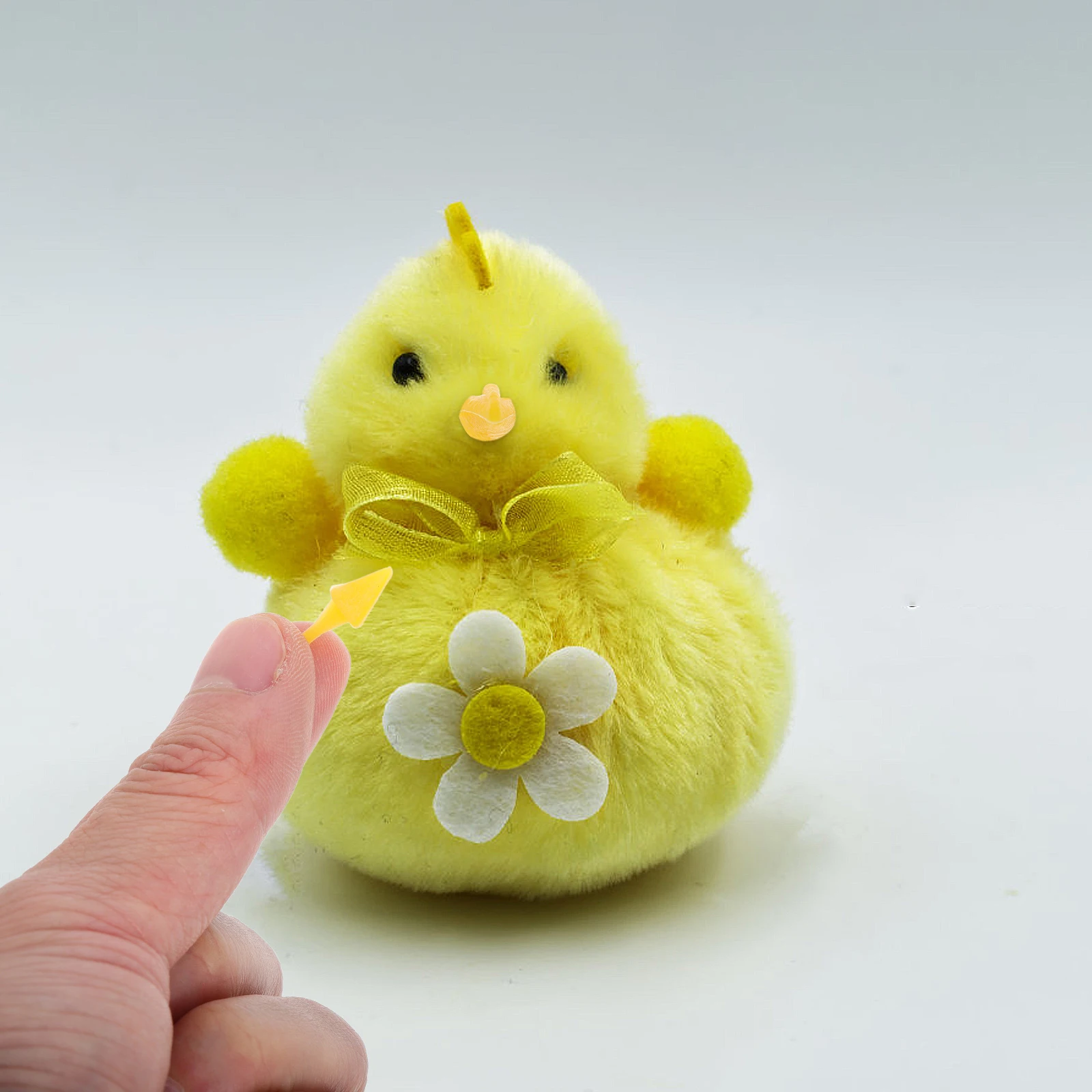 

100pcs Bird Beak Accessories Plastic Fake Chick Mouth Inserts Diy Animal Craft Supplies For Making Crafts Decorations