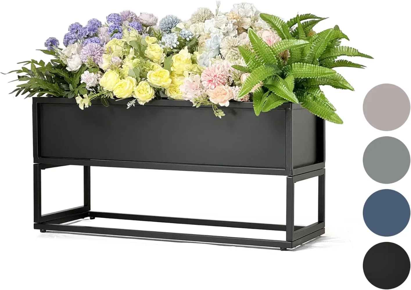 

Indoor or Outdoor Planter for Tall Plants and Shrubs - Durable Raised Garden Bed for Planting Herbs, Flowers & Vegetables