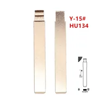 10pcs Y-15# 15# HU134 Y15 Metal Uncut Blank Flip Remote Key Blade For Kia Venga for keydiy KD xhorse VVDI JMD