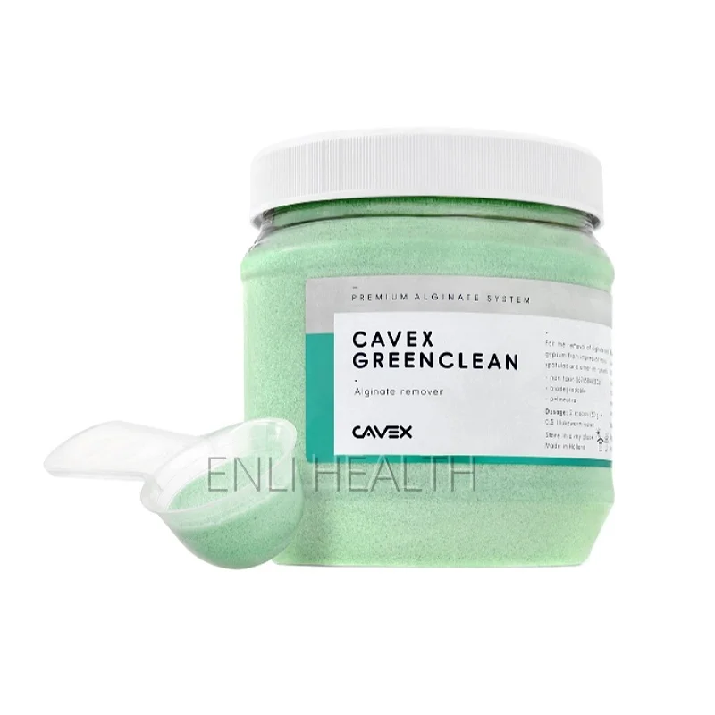 

CAVEX GreenClean 1000 г средство для чистки зубного лотка, средство для удаления оттисков альгината, эффективное растворение, чистящий порошок