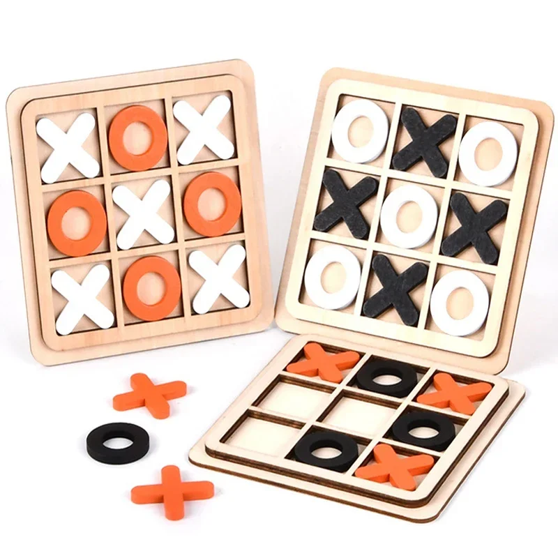 Interest Chess Board Game Table Set for Boys and Girls Birthday Gifts Brain Game Toys for Kids Leisure Board Game Wooden-Toys