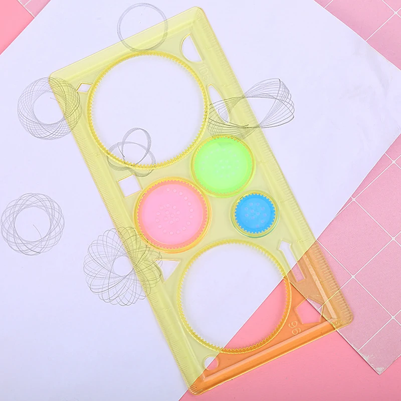 Creative Painting Multifunctional Puzzle Body Tracer Geometry Ruler Student Drawing Tool Painting Ruler Learning Art Tool ﻿
