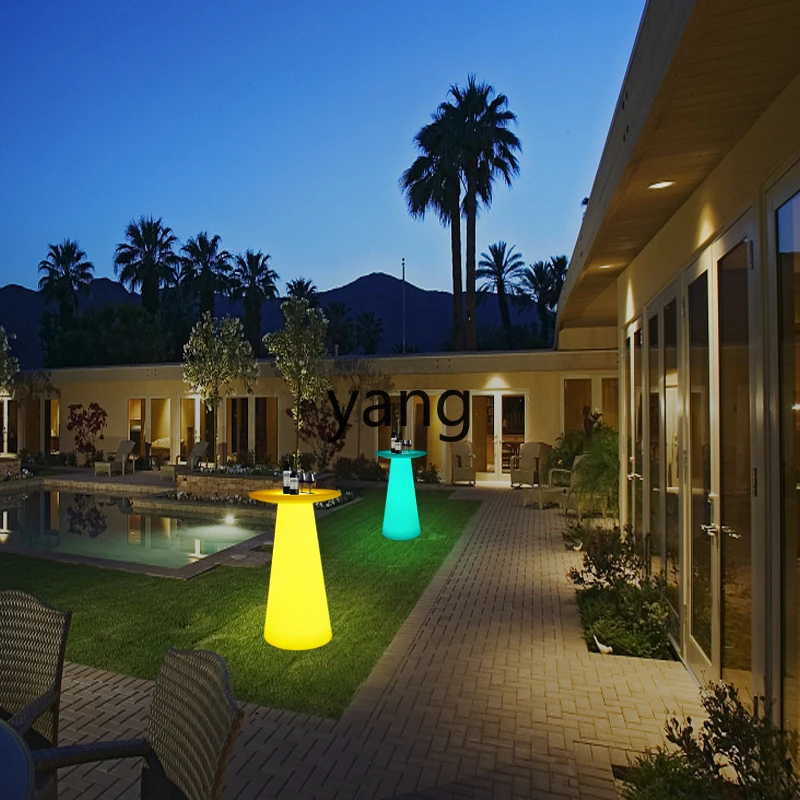 MM Entertainment Luminous Bar Table Simple Mushroom Table Outdoor Cocktail High Bar Stool view 5