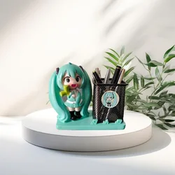 New Anime Hatsune Miku Cartoon Cute Doll Pen Holder Personalized Creative Home Desktop Item Storage Student Birthday Gift