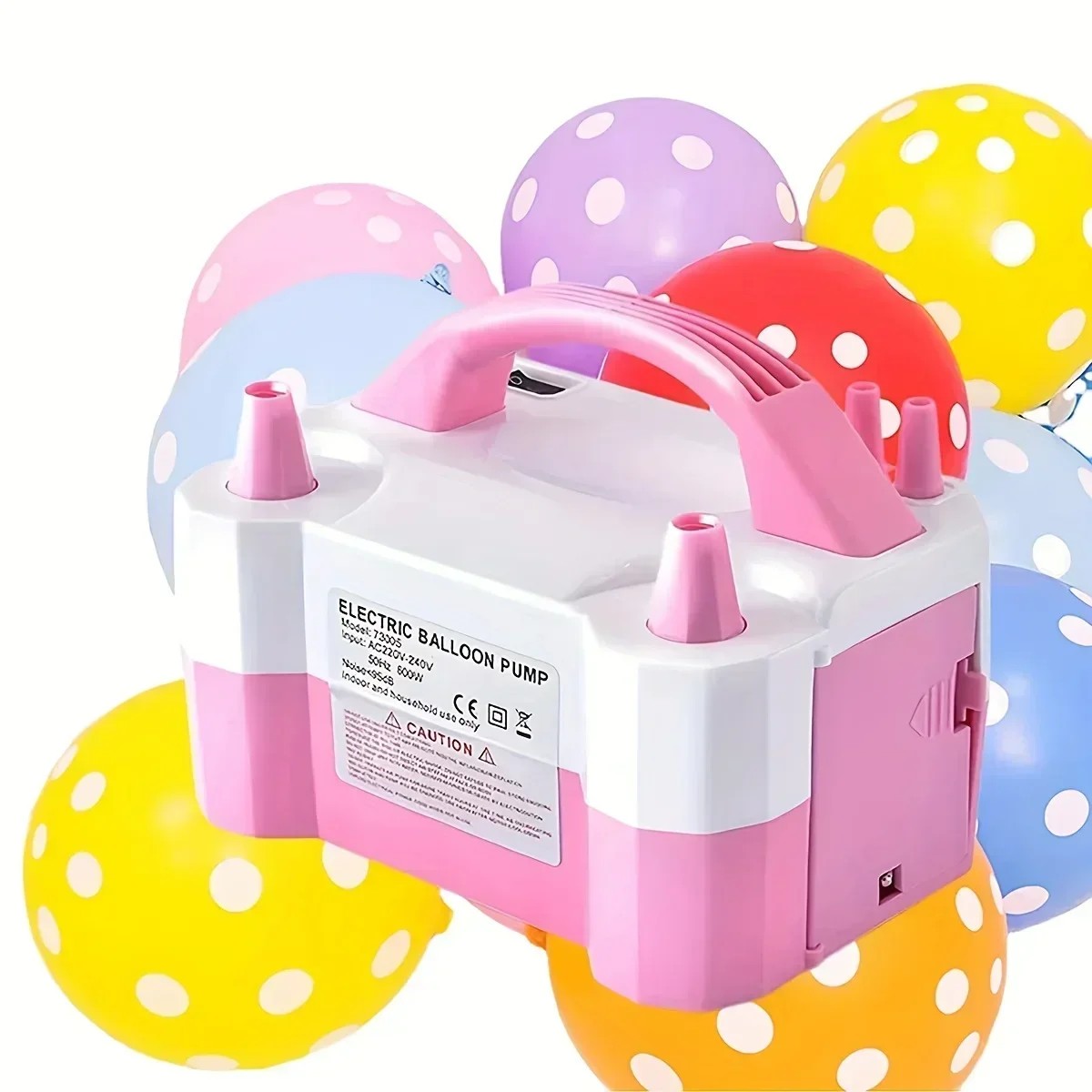 

1pc-Electric Balloon Pump Balloon Blowing Machine Inflation Pump Double Hole Automatic Inflation Machine Balloon Filling