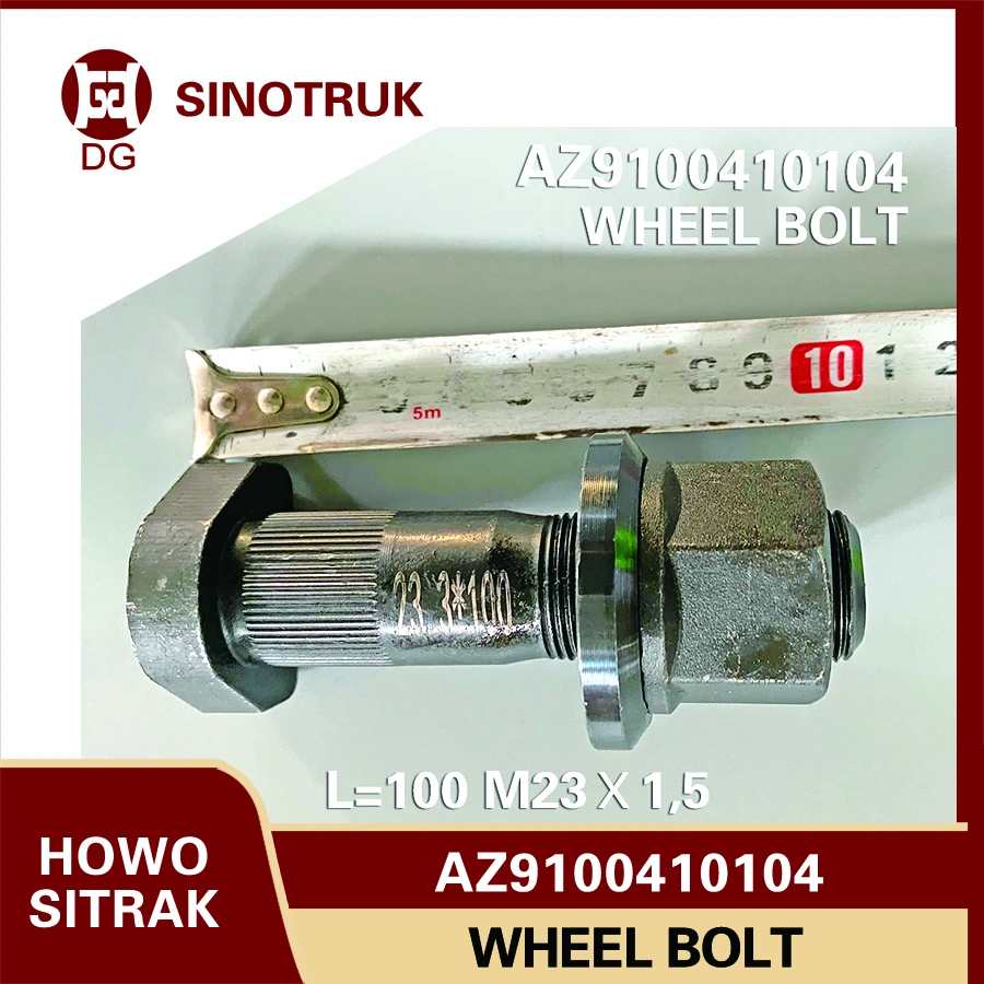 

Truck Wheel Bolts Az9100410104 for Sinotruk HOWO T5g/T7h/Tx Truck Steering System Parts