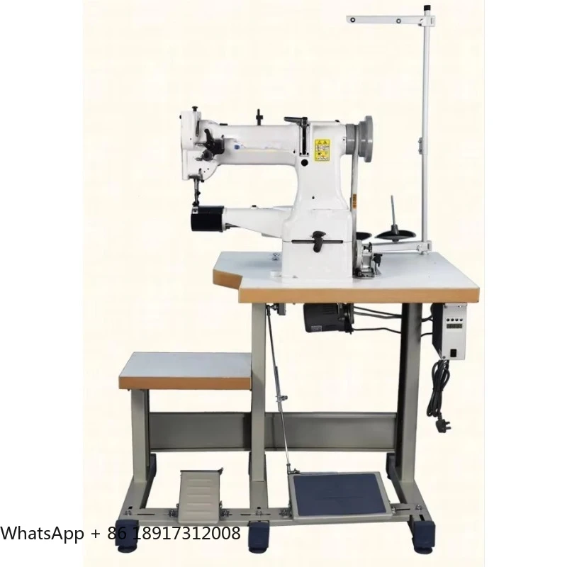 Single Compound Feed Cylinder Sewing Machine JK 8B, Custom Suit for Thick Leather, Shoes, Bags Wide Making