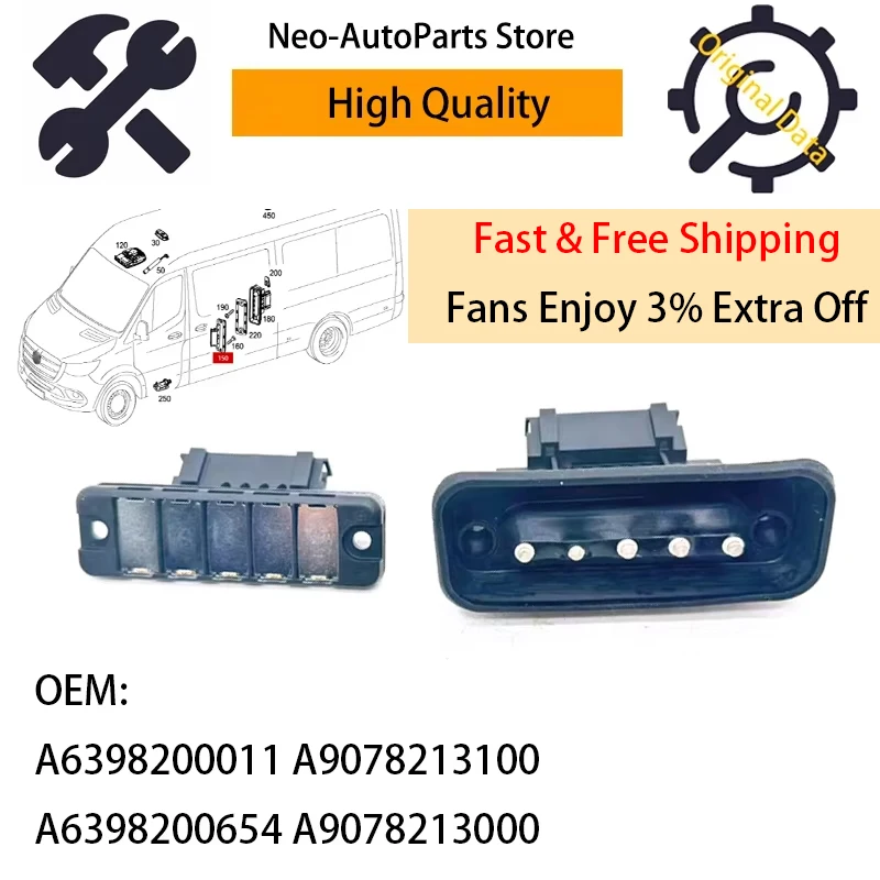 

A9078213100 A6398200011 Contact Plate Sliding Door For Mercedes Benz W907 W910 Sprinter W639 W447 Vito A6398200654 A9078213000