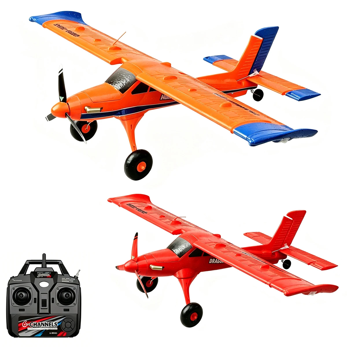 QIDI-590 4-Channel Glider Remote Control Aircraft Airplane Brushless 500mm Wingspan 12min Flight Automatic Balancing LED Light