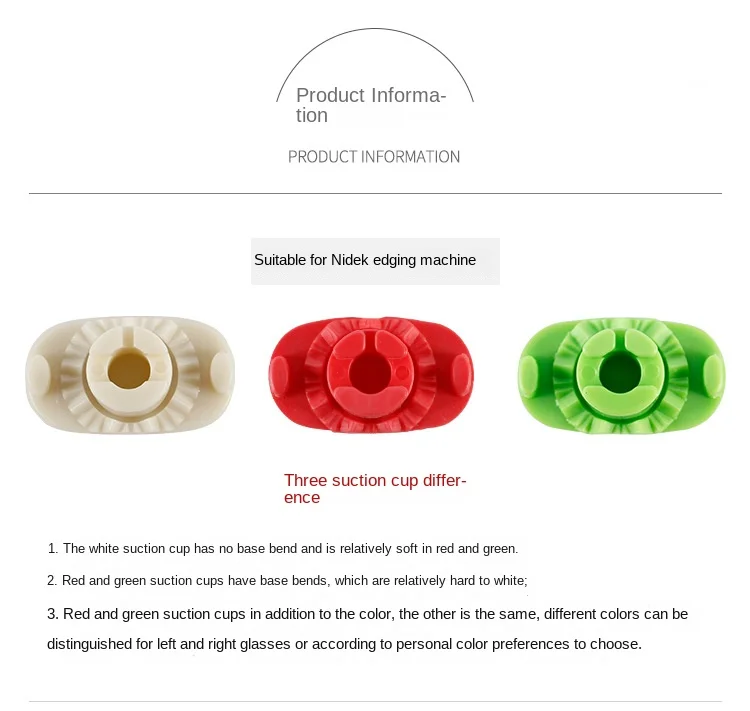 3TGlasses Kantenschleifmaschine Verarbeitung Hartsauger Passend für Nedeke ESSILOR Objektiv Doppelseitige Paste Kunststoffsauger – Detail 2