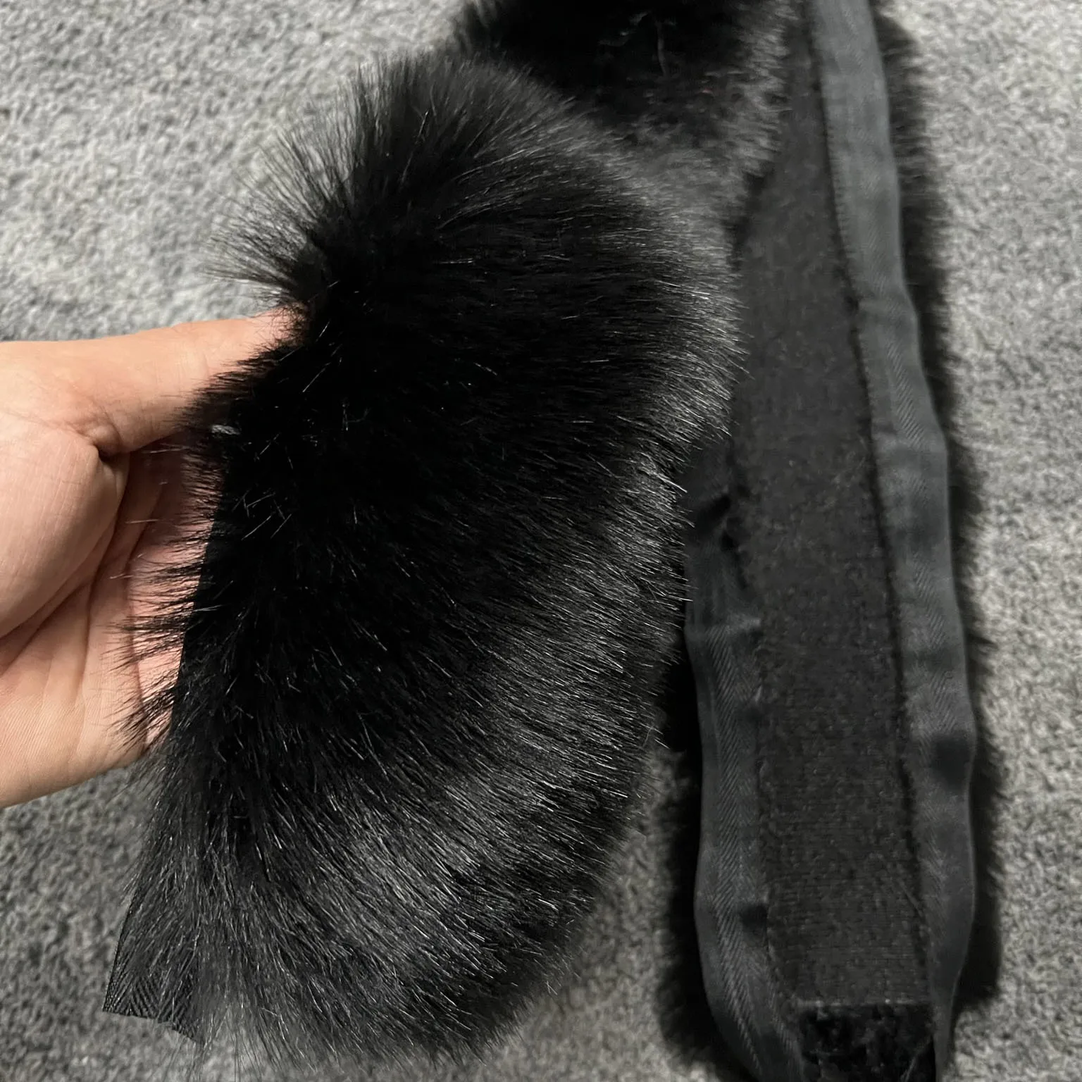 Imitation Fox Fur Collar DIY Wool Tops Burr Autumn and Winter Fur Christmas Decoration Accessories Burr Hats Stripe