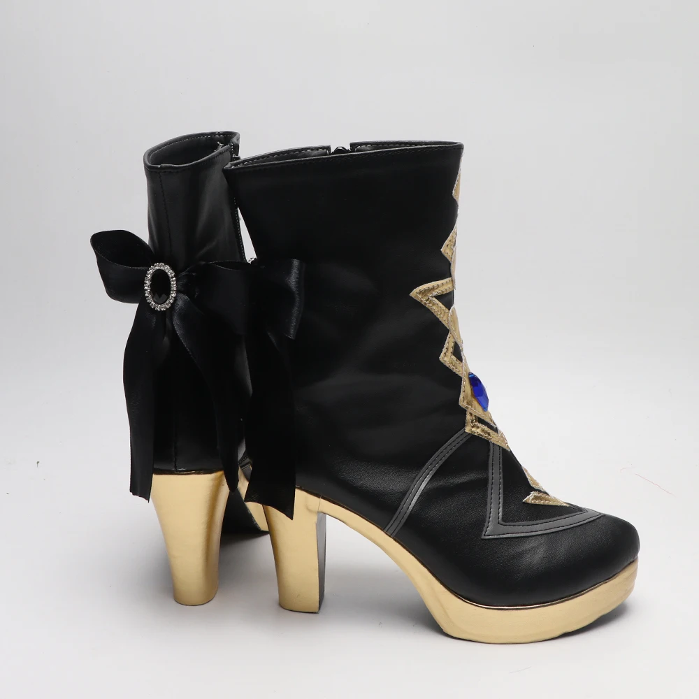 Games Genshin Impact Navia Cosplay Schoenen Laarzen Archon Quests Navia Schoenen Carnaval Party Outfit Vrouwen Mannen Rollenspel Props