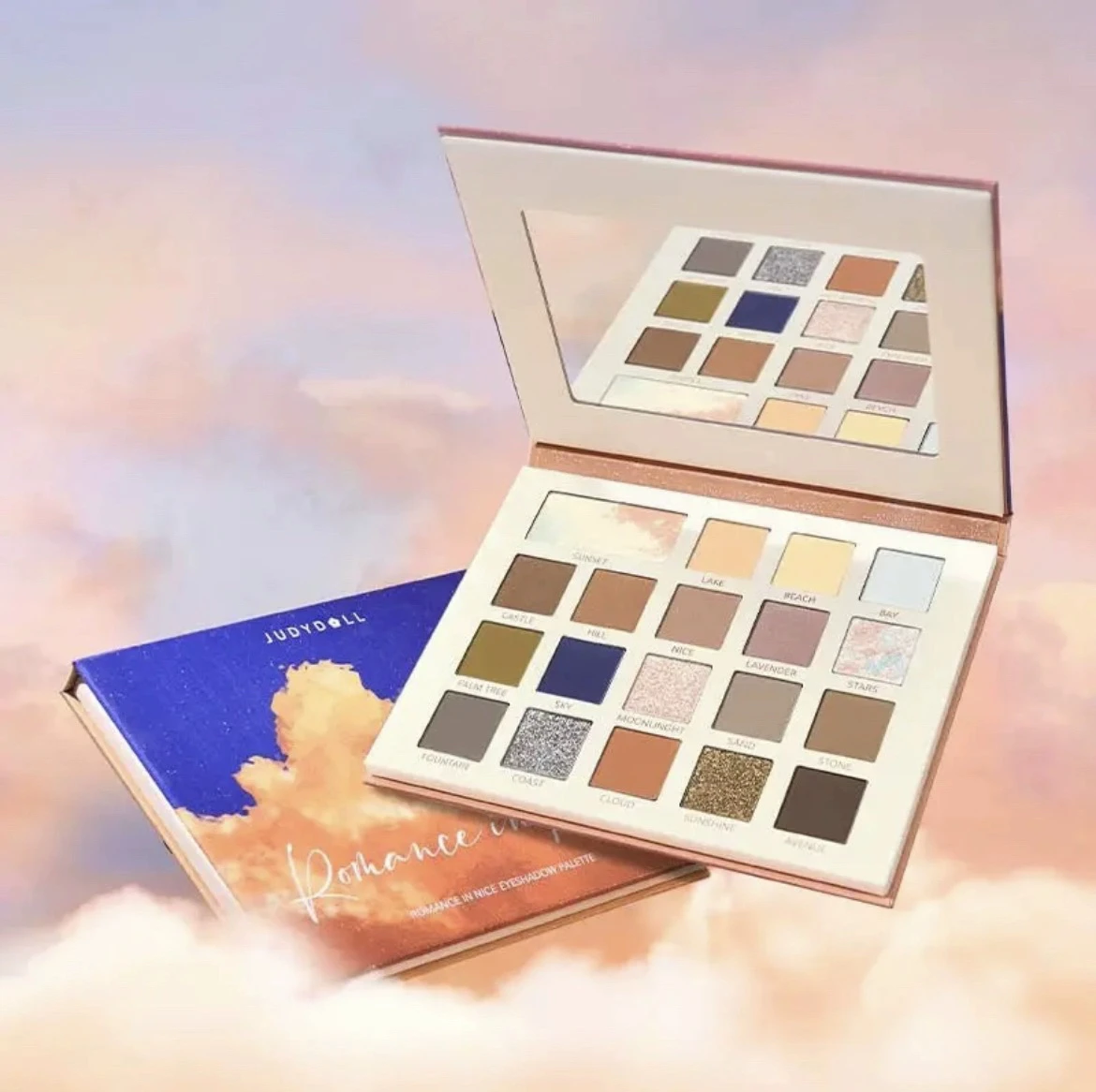 Judydoll 20 色ヴィンセントの小麦畑アイシャドウパレットパープル耳油絵マットシマーグリッターアイメイクアップ化粧品