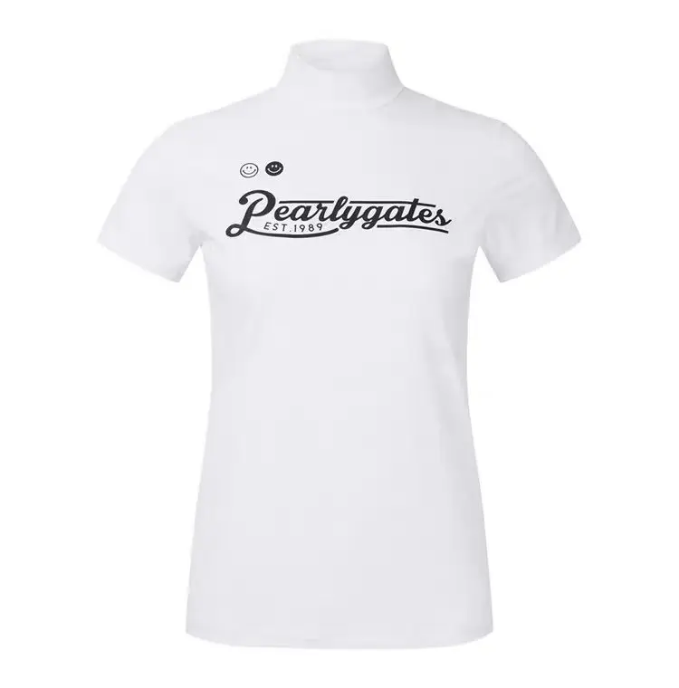 Summer PEARLYGATES New Women's Golf Outdoor Casual Short-Sleeve Crew Neck Quick-Dry Sweat-Wicking Sports T-Shirt, Customizable