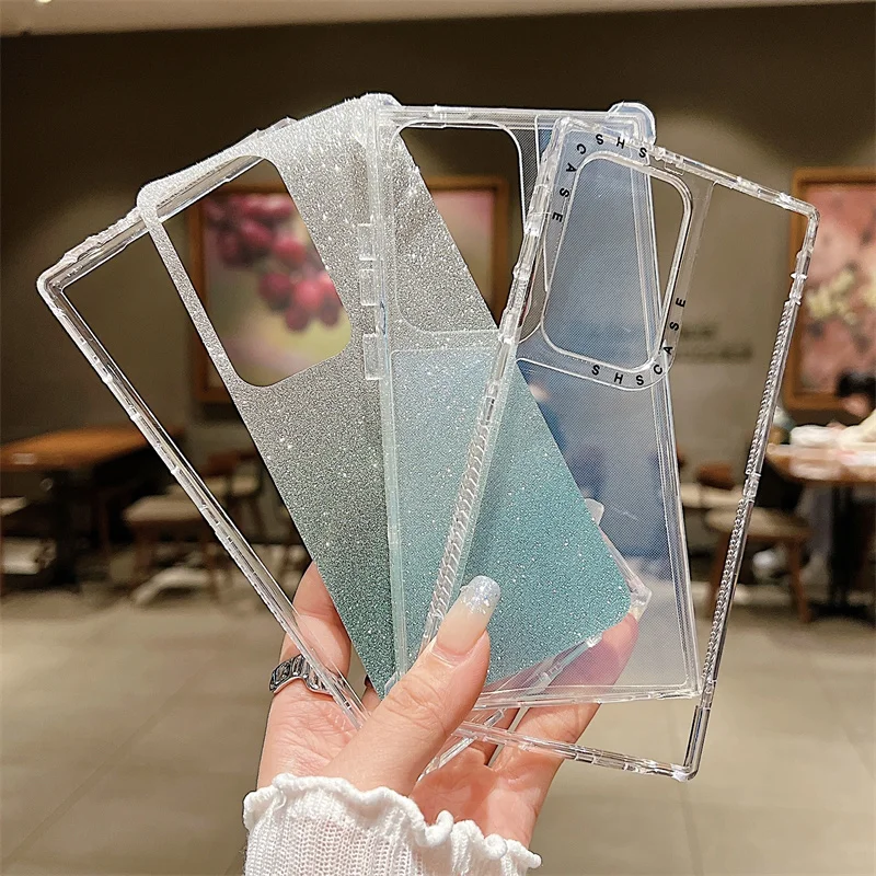 Luxury Flash three in one phone case for Samsung Galaxy S25 S24 S23 S22 S21 Plus Ultra FE  Shockrpoof Cover and Anti Drop Bumper