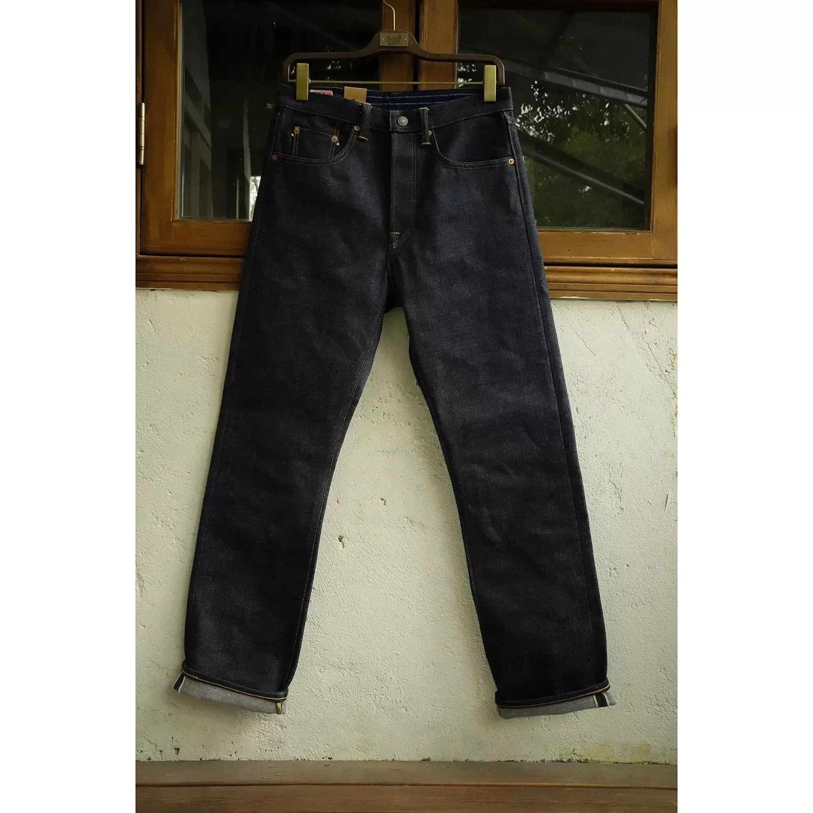 

2025 BOB DON Heavyweight Selvage Denim Jeans Rigid Straight Fit Pants Lot N235