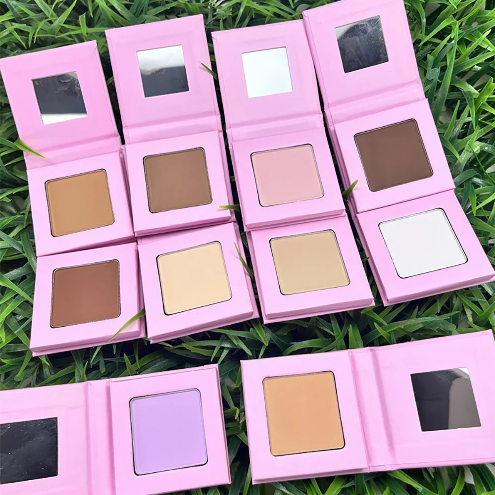 Private Label Concealer Pressed Powder Custom Logo Contour Powdering Compact Oil-Controlling Corrective 23-Color Brighten Makeup