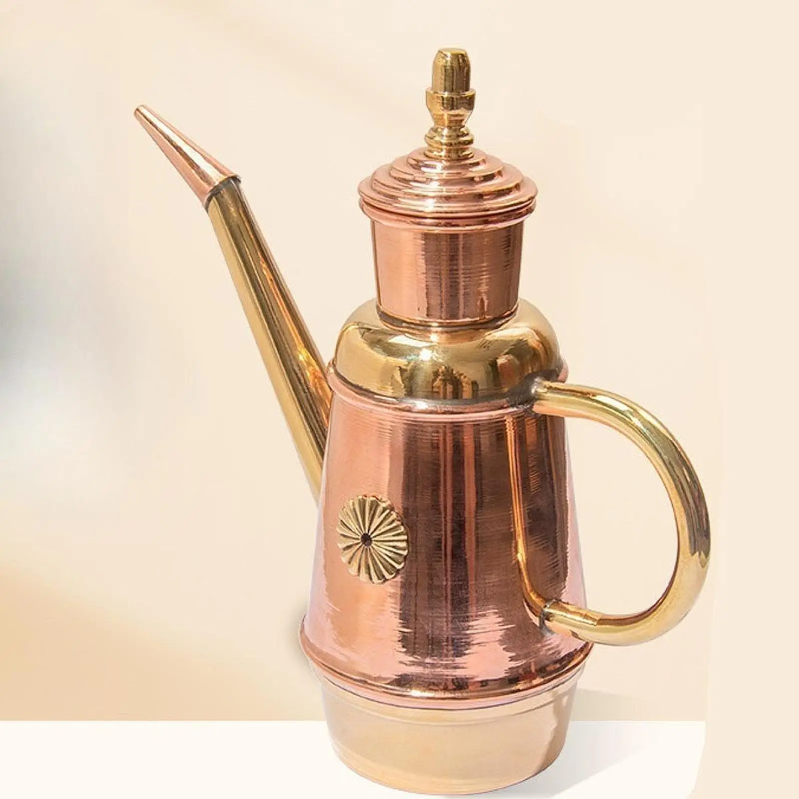 Pizza Oil Cruet 450ml Vintage Design Long Spout Copper Oil Dispenser for