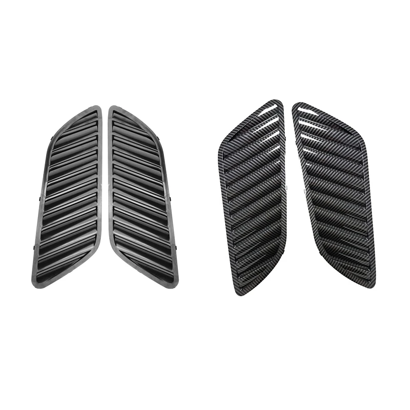 Car Front Grill Air Outlet Vent Cover Trim For BMW E90 E91 E92 F30 E46 DTM Style(Carbon)