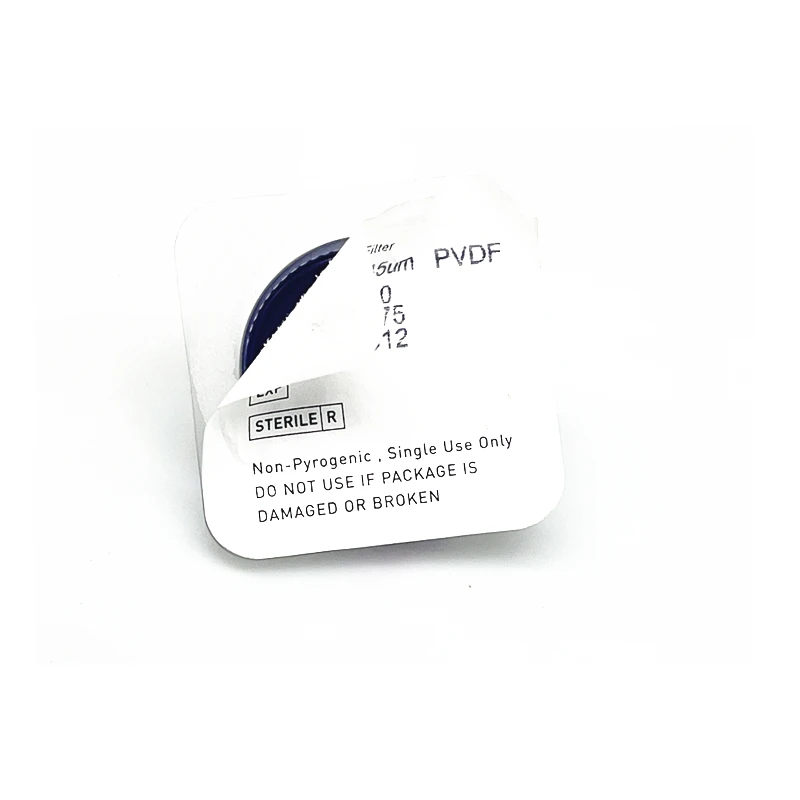 Filtre de seringue à membrane millipore de type illac, Dau/PVDF de laboratoire, 33mm, 0,22 um, 0,45 um, 10 pièces/lot