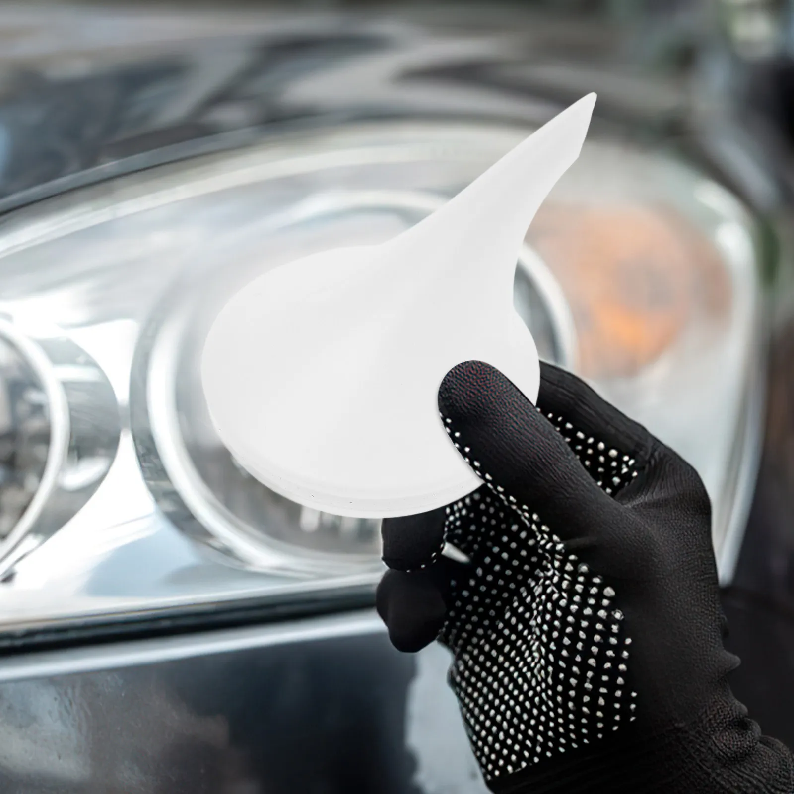 Car Headlight Restoration Cup Lid Kit for Scratch Yellowing Haze Repair Polishing Renovation Tool with Heated Ring Fogging Cap