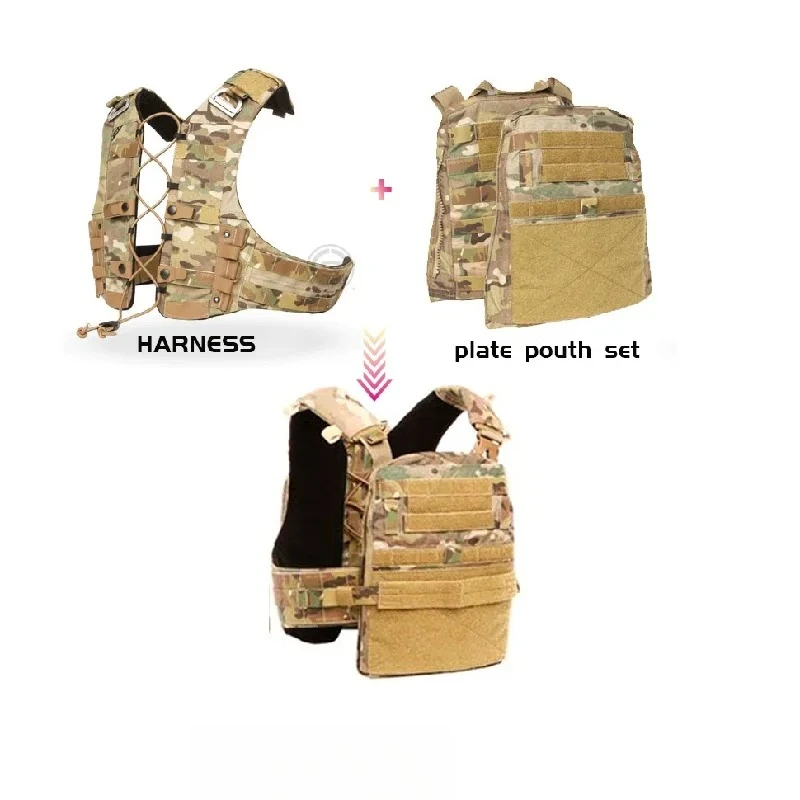 H-frame 12 Layer T-board Lined with Load-bearing Tactical Back Frame Vest