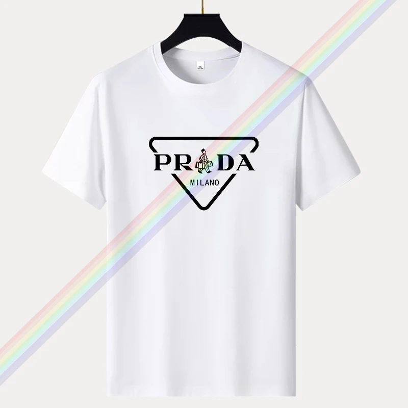 

2025 Trendy High Quality Men's Printed T Shirts Men's and Women's Cotton Fashion Cotton Short-sleeved T-shirt Harajuku Y2k