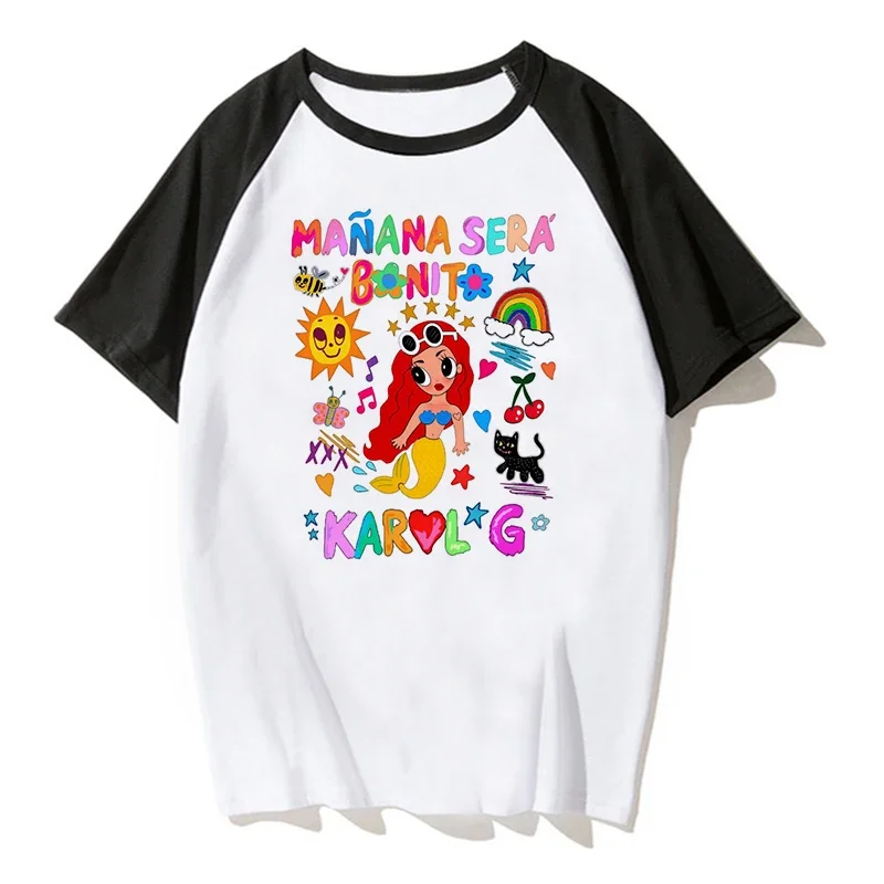 Streetwear Kid T Shirt Manana Sera Bonito Karol G Bichot Children T-shirt Kids Clothes Tshirt Tops Tee Boys Girls Tee Baby Tops image 4