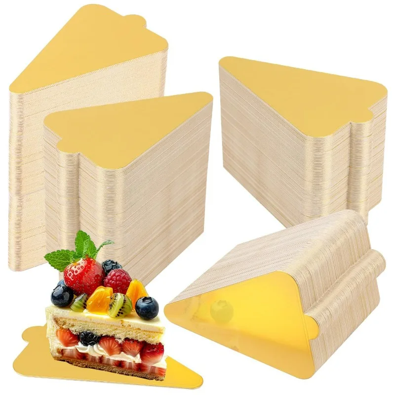 100pcs/Set Cake Cardboard Golden Paper Board Silver Mousse Mat Pastries Dessert Displays Tray Cake Base Decorative Paddings