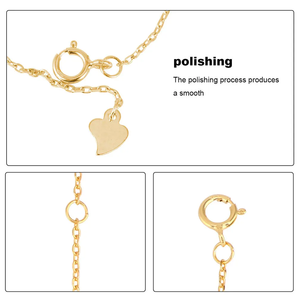 

3Pcs Extension Chain for Jewelry High-Quality Shiny Silver Plated Connector with Spring Snap Ideal Bracelet Necklace Extender