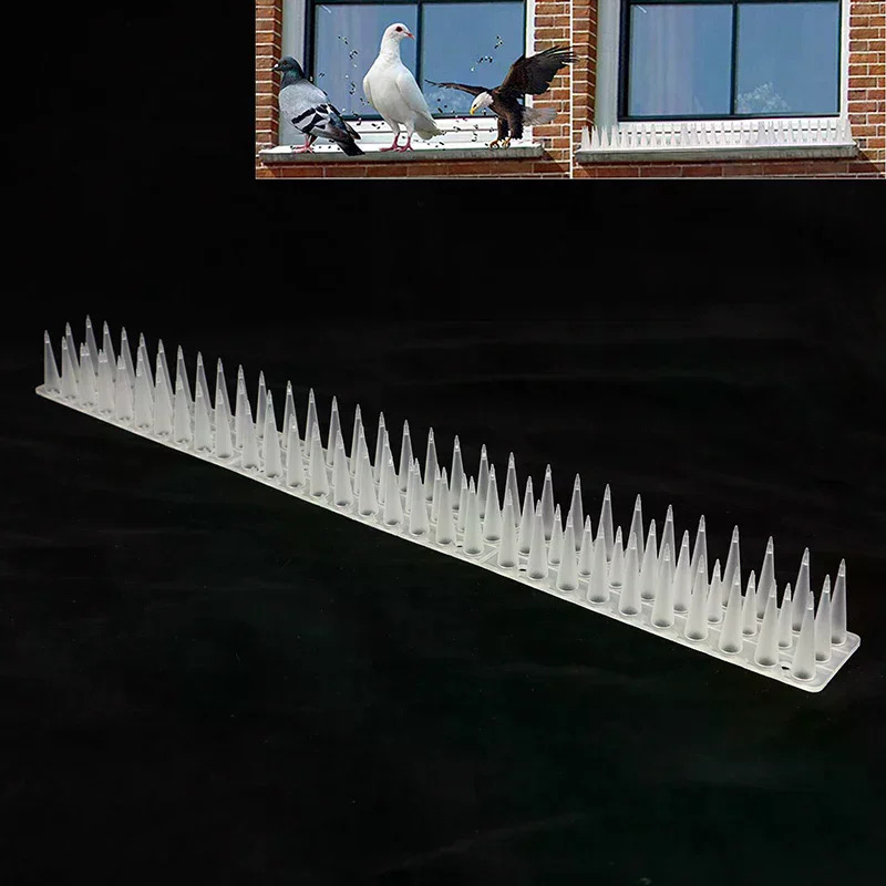 Anti Diy Accessories Repeller Cat Plastic Bird Repellent Pigeon Bird Squirrel Garden Fences Control Transparent Spikes