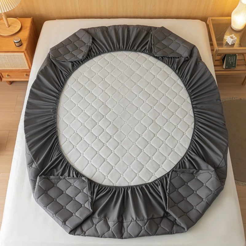 Protège-Matelas Épais et Imperméable, Drap-Juste Réglable et Durable, Couvre-Lit Anti-Acariens, Non-ALD, 140/160x200