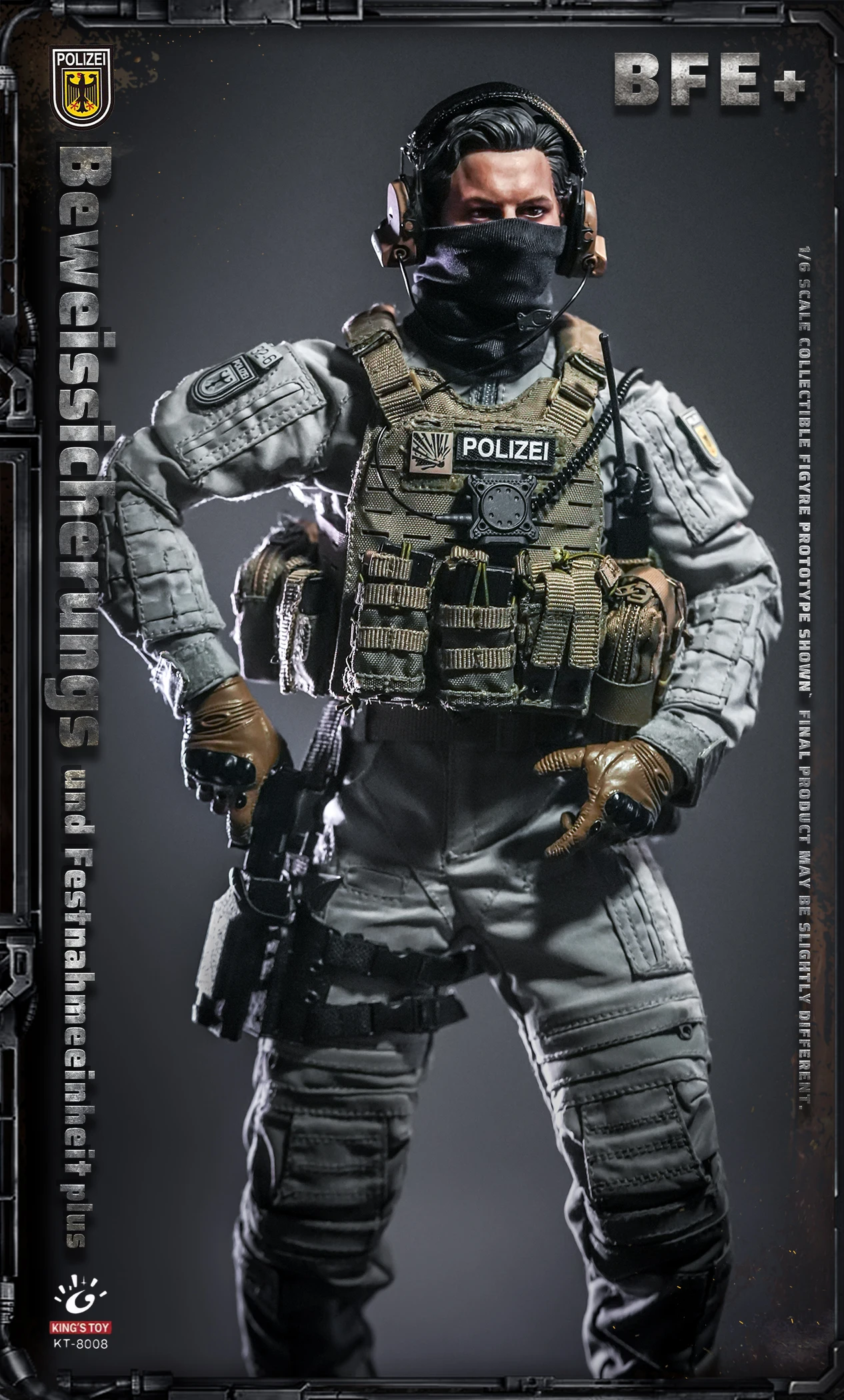 ViiKONDO 1/6 KING'S TOY KT 8008 Action Figure BFE+ Beweissicherungs-und Festnahme-Einheit German Police Special Operations Unit