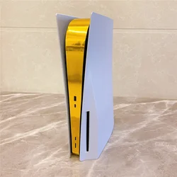For PS5 Disk Edition Gold Plating Sticker Decal Cover Console Disc Center Electroplated Golden Silver 3D Skin Game Accessories