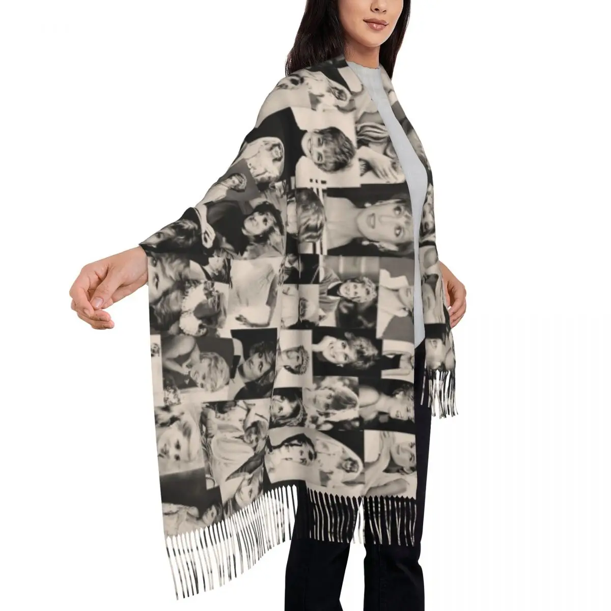 Lady Diana Xale Wraps para mulheres inverno quente longo lenço macio Pashmina xale cachecóis