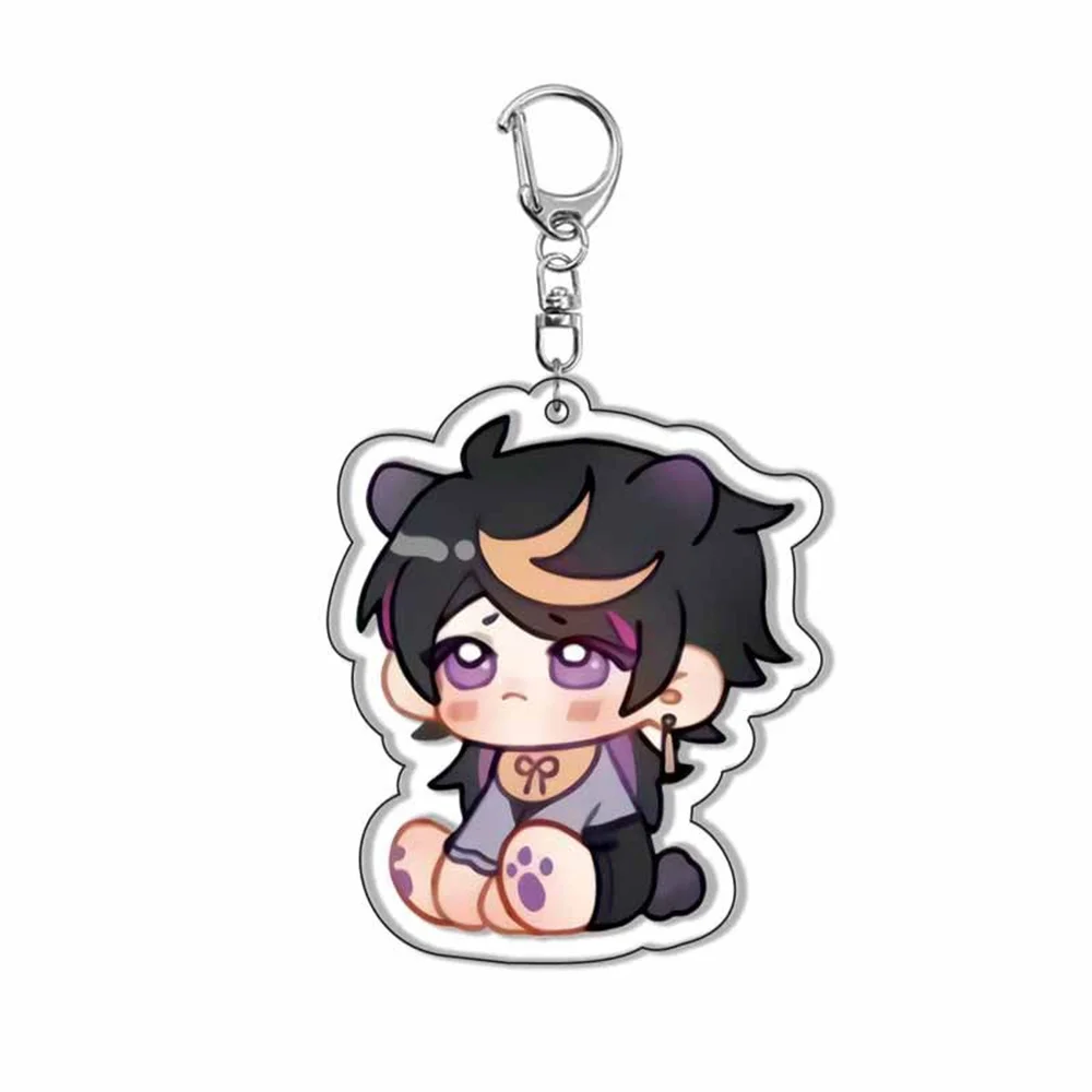 Ahora caliente Anime Nijisanji acrílico llavero acrílico Vox Akuma Houshou Party Charm Gift Series