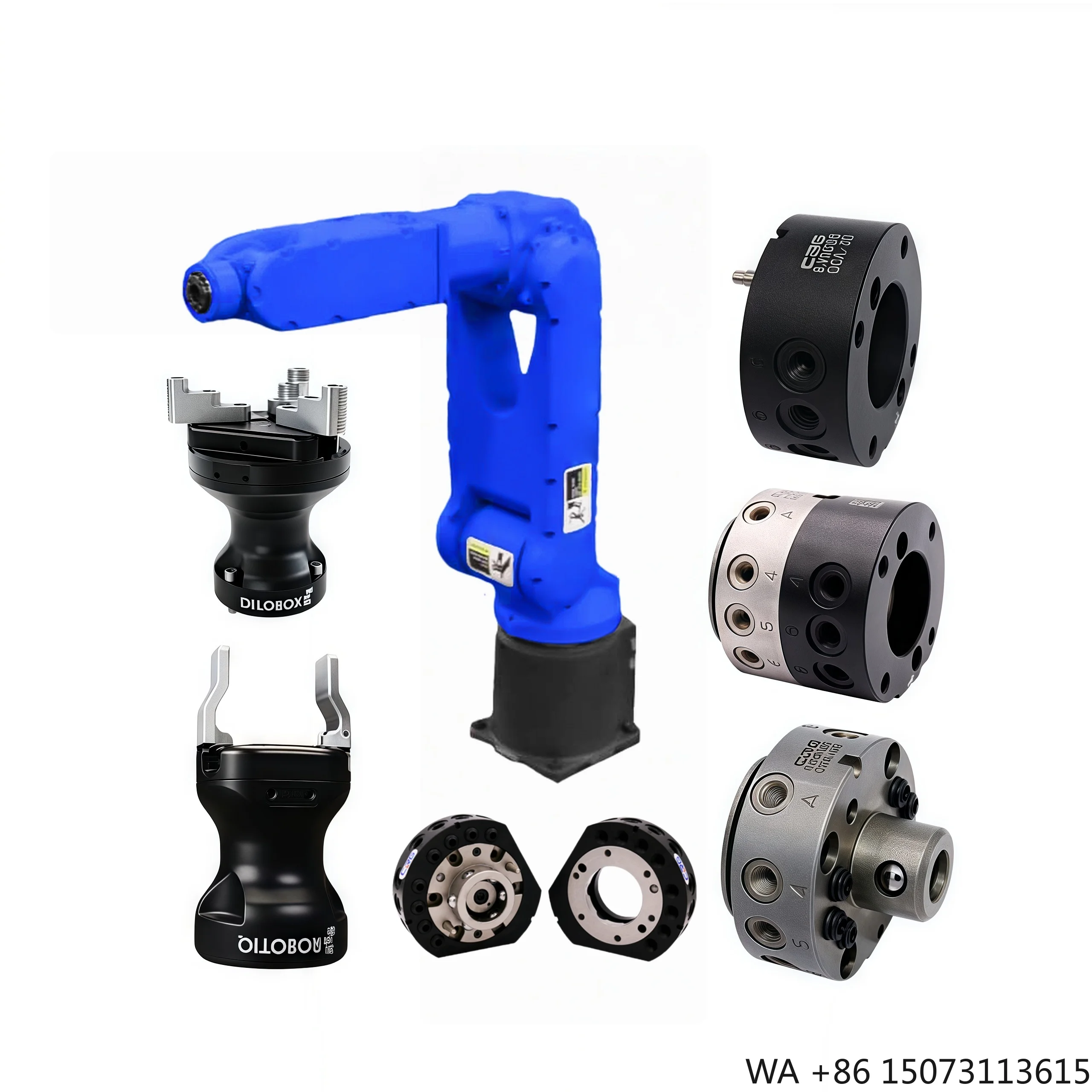Robotic Arm Grippers and Automatic Quick Changer Set, Compatible with 6 Axis Industrial Manipulators for Automation