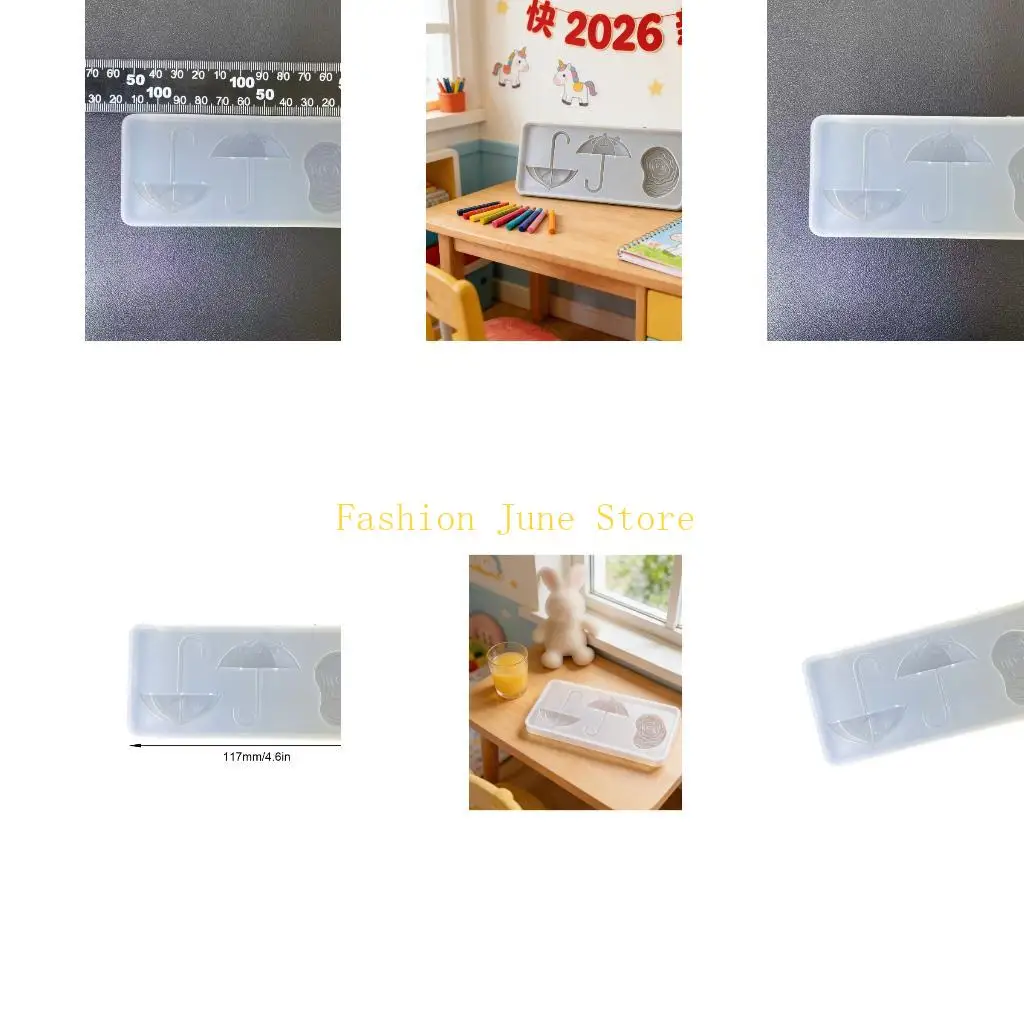 N5KA Flexible Resin Mold Pendant Molds Umbrella Silicone Texture for Epoxy Crafts and Creative Wall Decorations