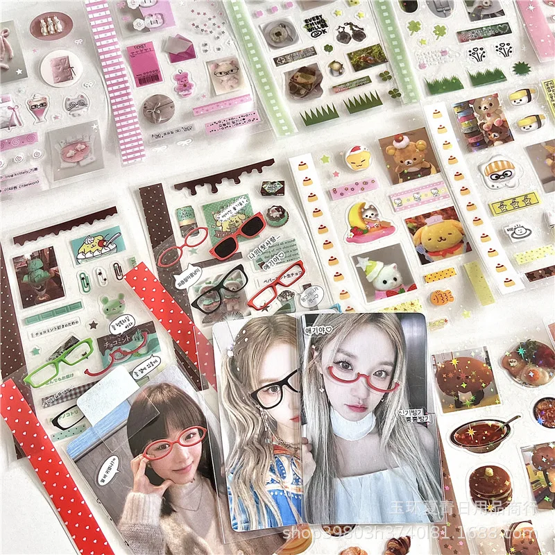 

18 шт., японская мультяшная наклейка в старом школьном стиле, каваи, журнал для скрапбукинга, сделай сам, деко, наклейки, милые детские канцелярские принадлежности, аниме-наклейки