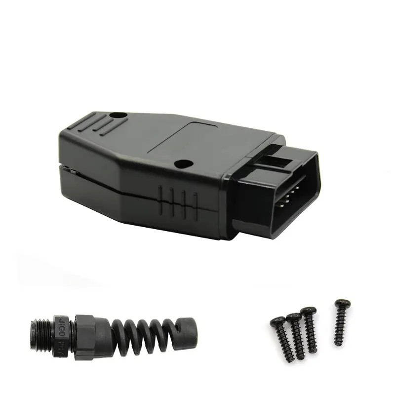 

OBD2 16Pin Connector Male OBD Shell Plug+Shell+SR+Screw