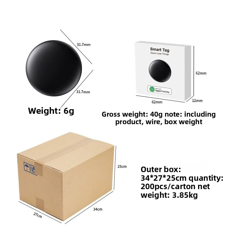 Airtag anti-lost device is suitable for apple findmy slotter original itag pet tracker - Image 4