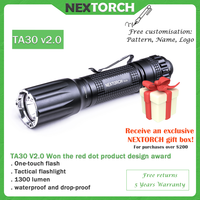 Nextorch TA30  V2.0 Tactical torch, one key burst flash, usbc rechargeable, professional tactical, law enforcement, high power